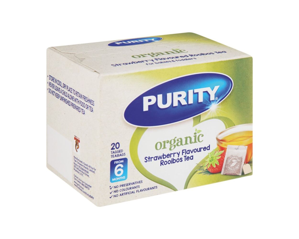 Purity tea strawberry flavour
