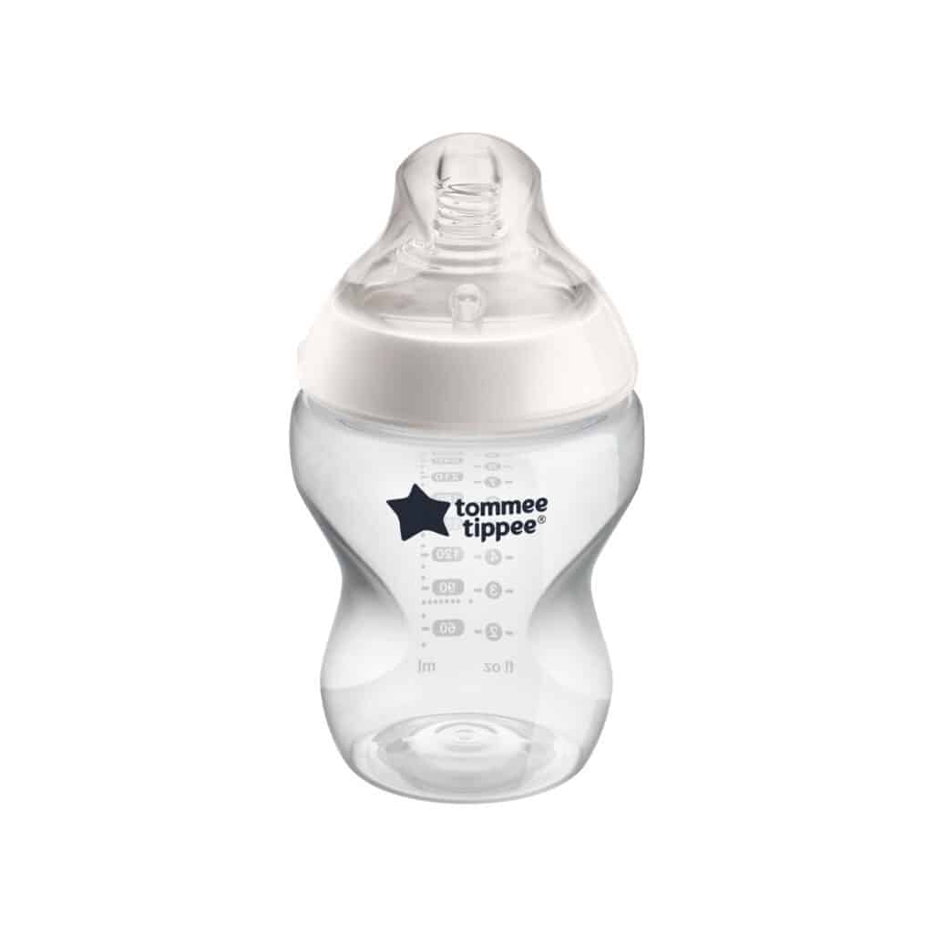 Tomme tippee Closer to nature bottle with silicon teat 260ml 0m+ 2pack plain colour