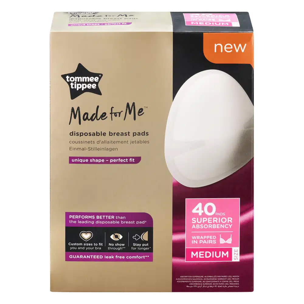 Tommee tippee made for me disposable breast pads 40s large