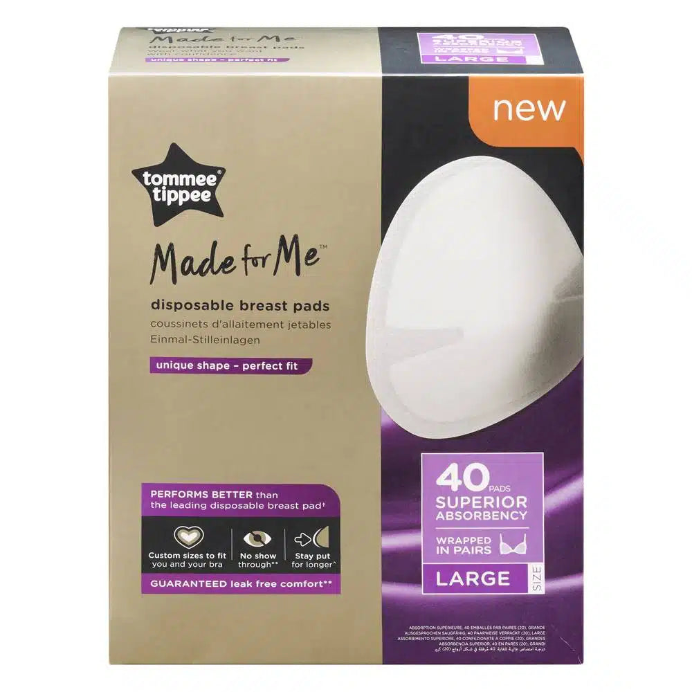 Tommee tippee made for me disposable breast pads 40s large