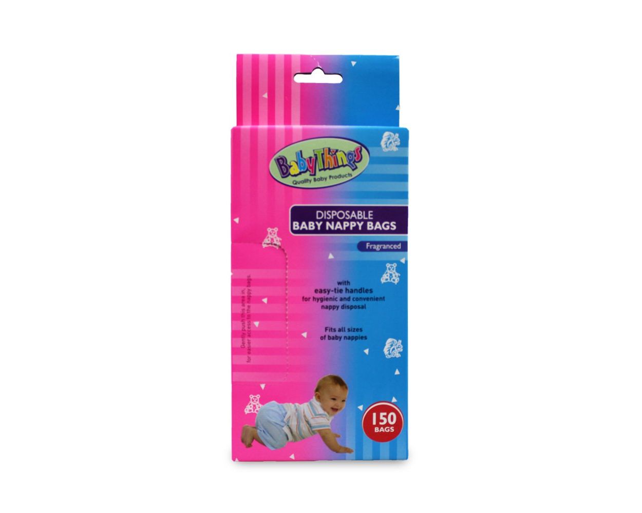 Baby things disposable nappy bags fragranced 150s