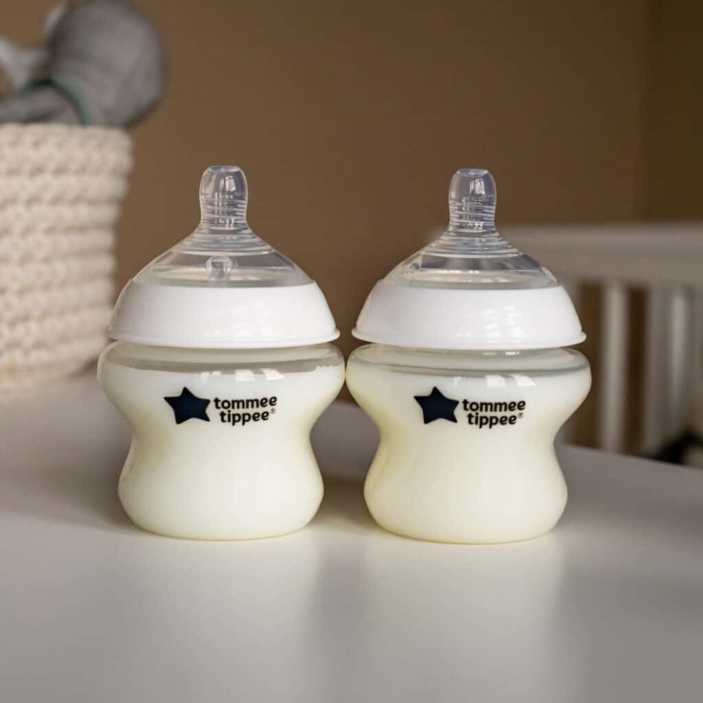 Tomme tippee Closer to nature bottle with silicon teat 260ml 0m+ 2pack plain colour