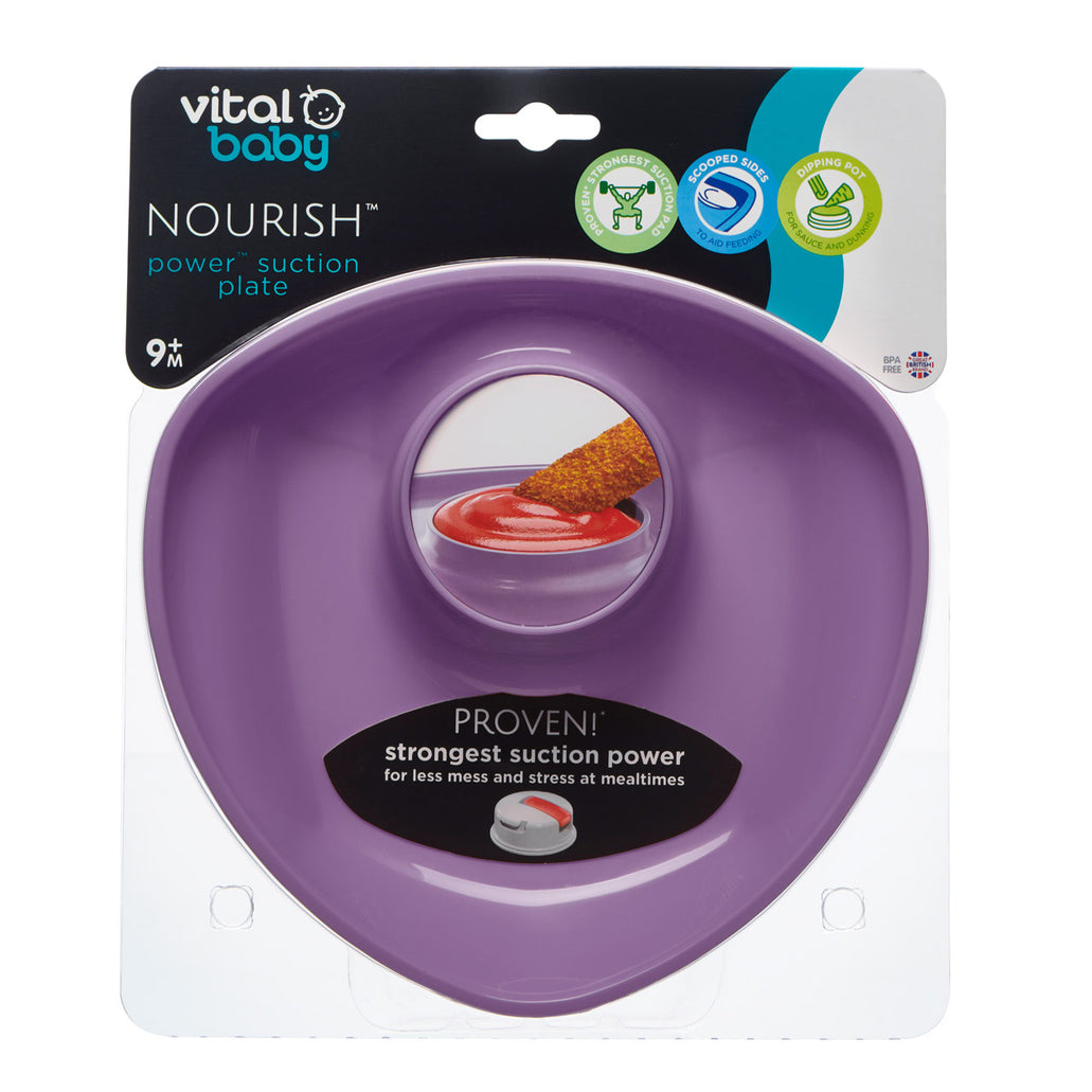 Vital baby power suction plate with dunk