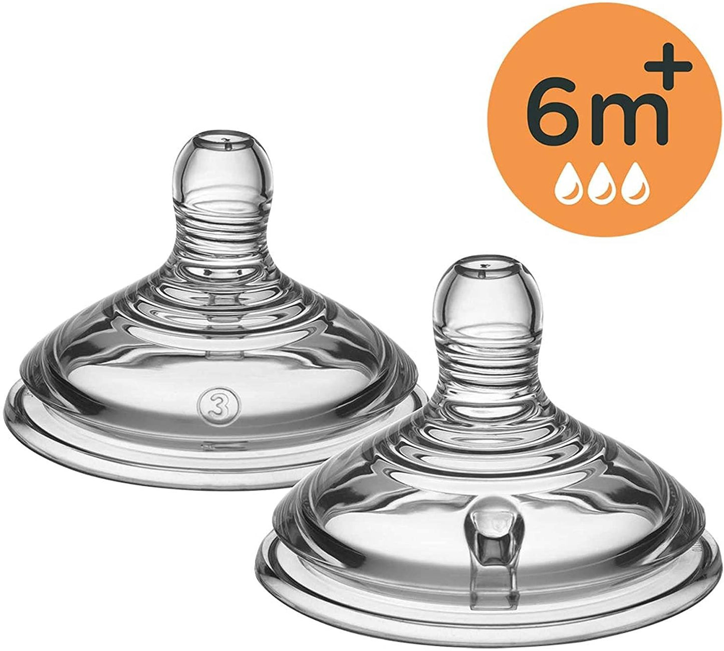 Tommee tippee advanced anti-colic teats x2 in box 6m+