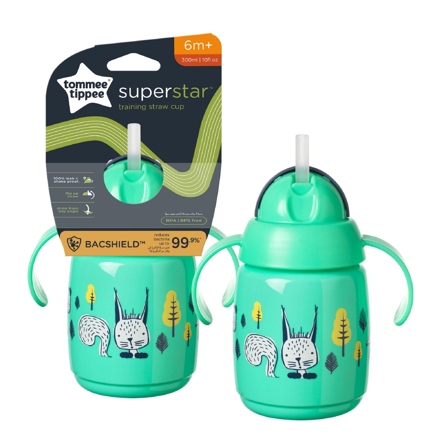 Tommee Tippee training straw cup 6mt 300ml