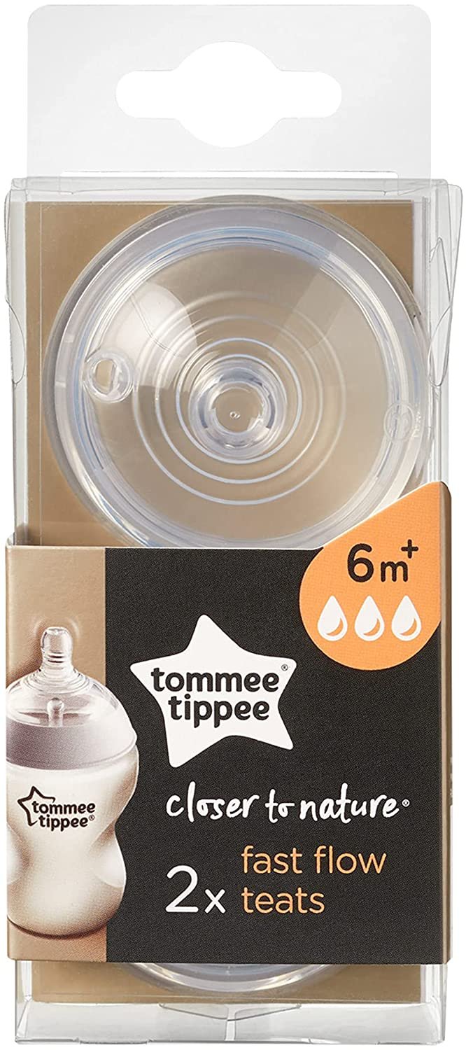 Tommee tippee advanced anti-colic teats x2 in box 6m+