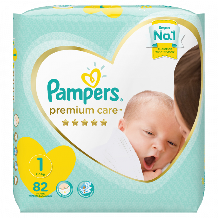 Pampers premium care diapers size 1