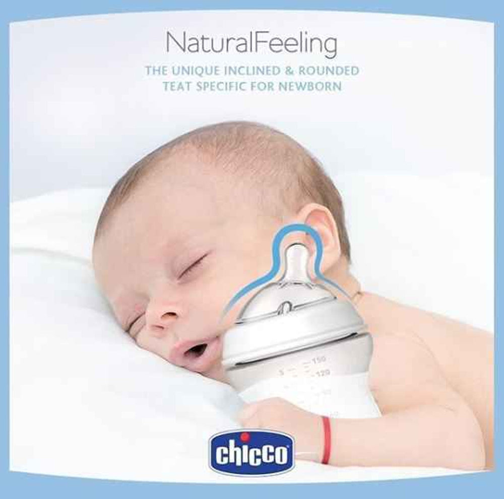 Chicco natural feeling vetro-glass 0m+ 150ml x1bottle