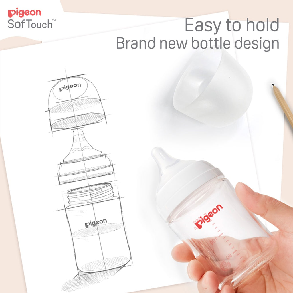 Pigeon Soft touch bottle 330ml 6mt