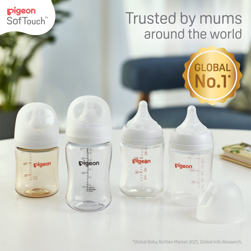 Pigeon Soft touch bottle 330ml 6mt