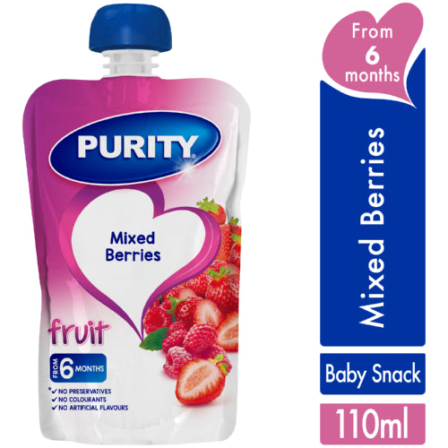 Purity pouch 110ml mixed berries