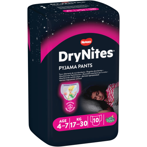 Huggies dry night pink size 4-7