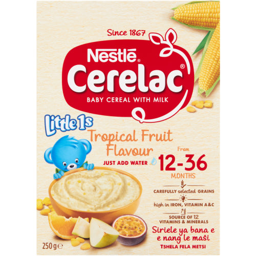 Cerelac baby cereal with milk tropical fruit 250g