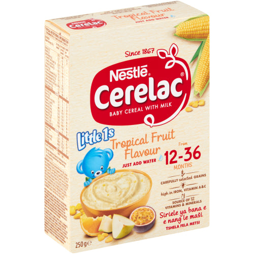 Cerelac baby cereal with milk tropical fruit 250g