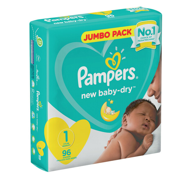 Pampers baby dry diapers size 1