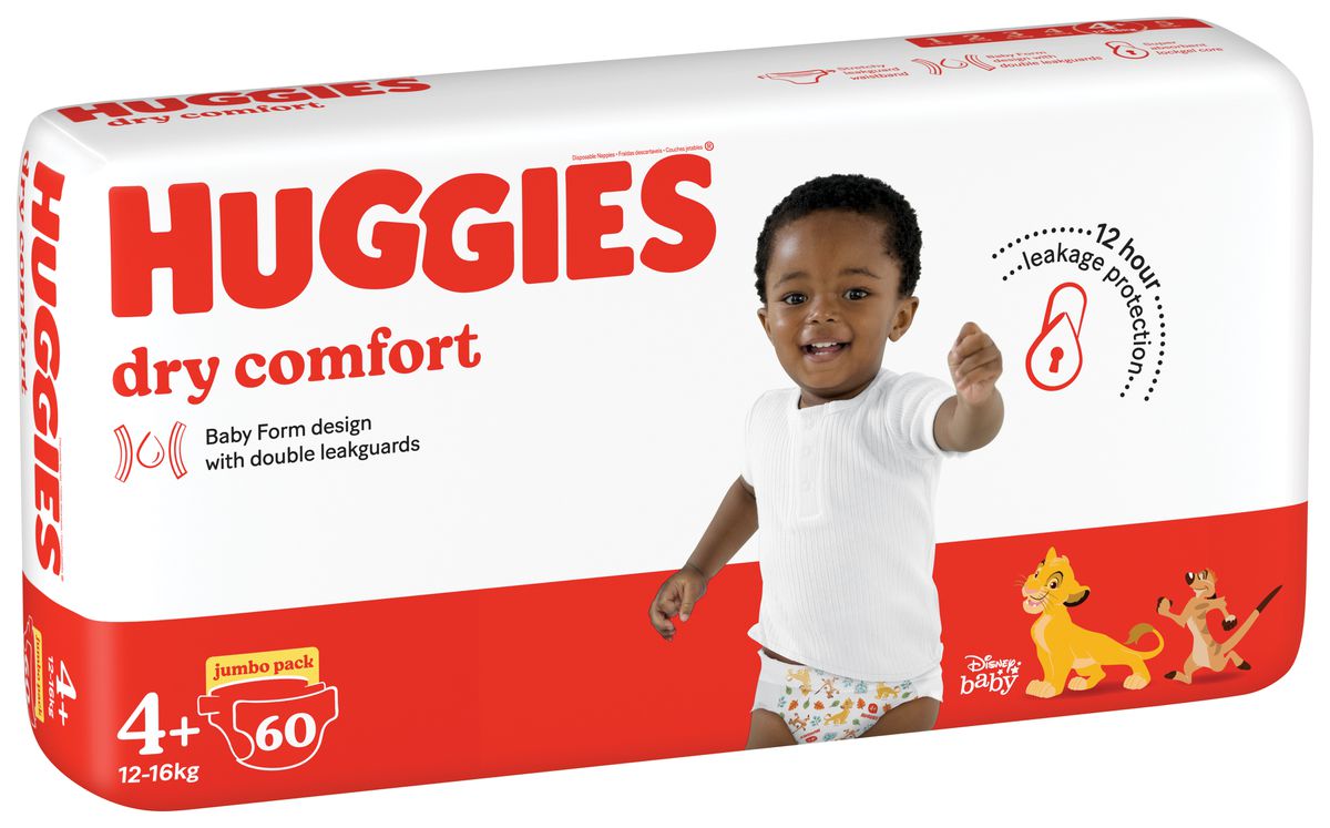 huggies dry comfort 4+