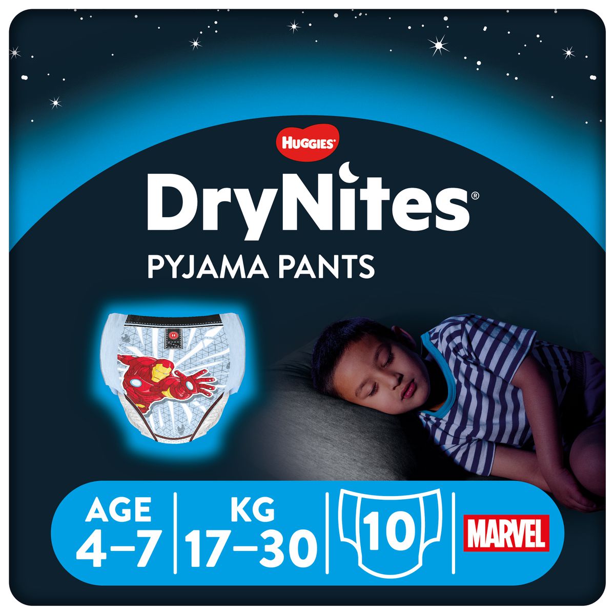 Huggies dry night blue 4-7