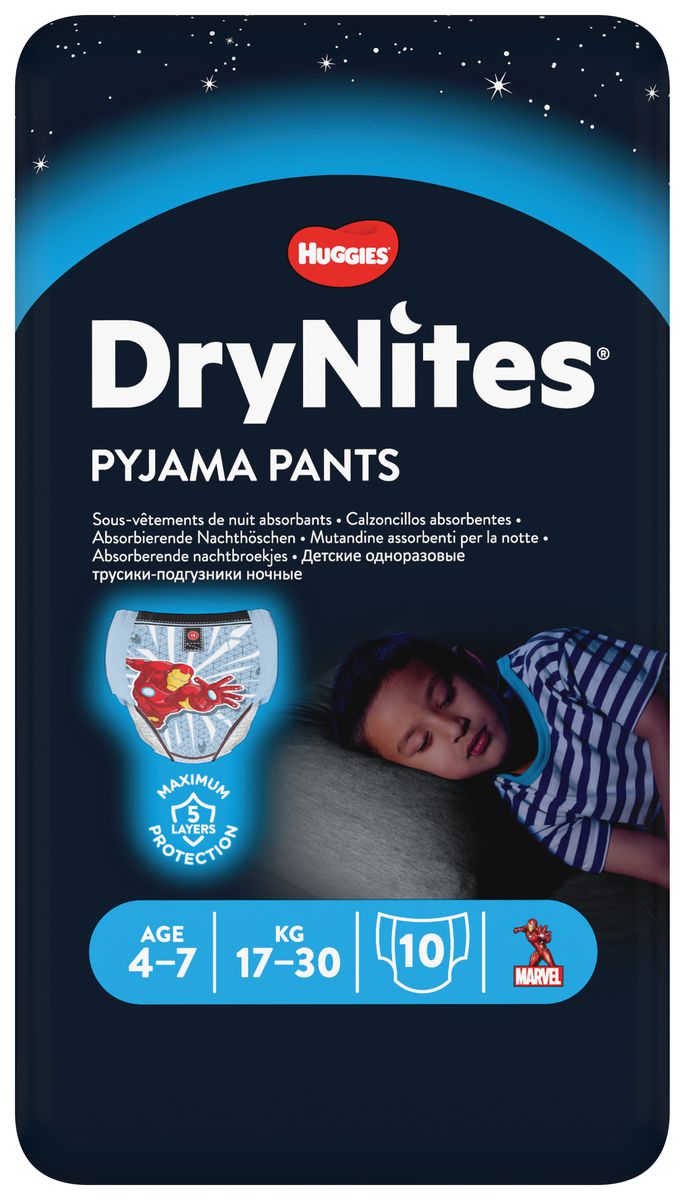 Huggies dry night blue 4-7