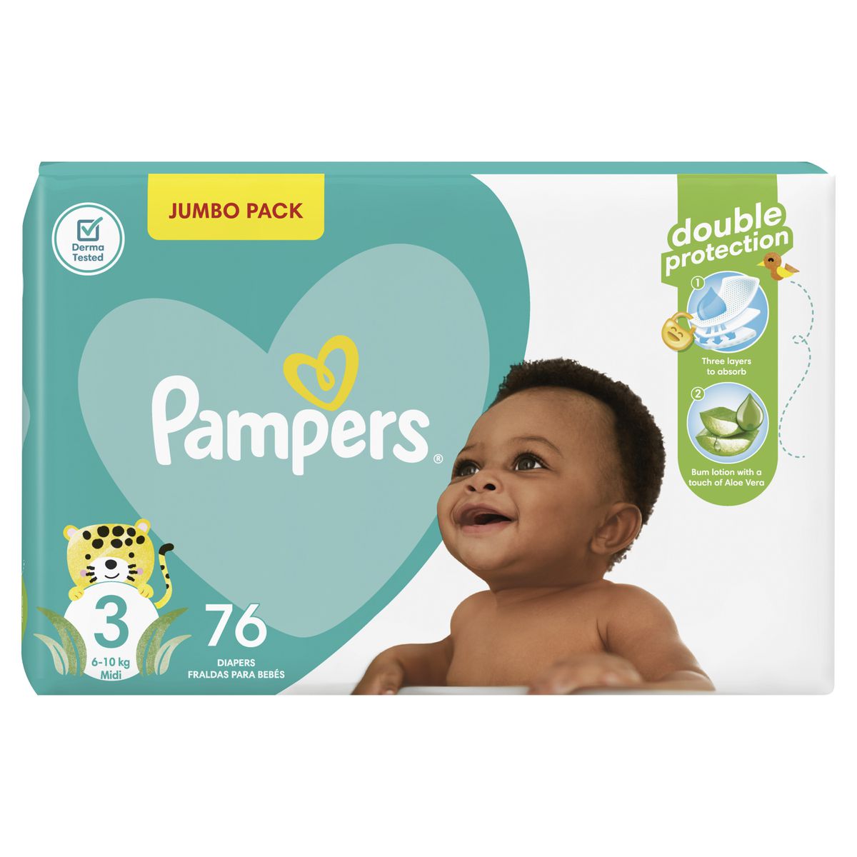 Pampers baby dry diapers size 3