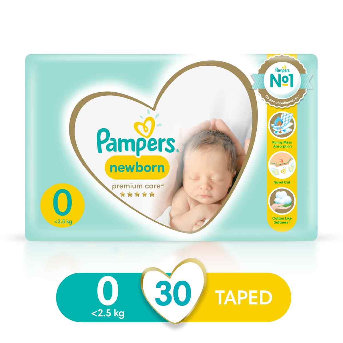 Pampers premium care diapers size 0