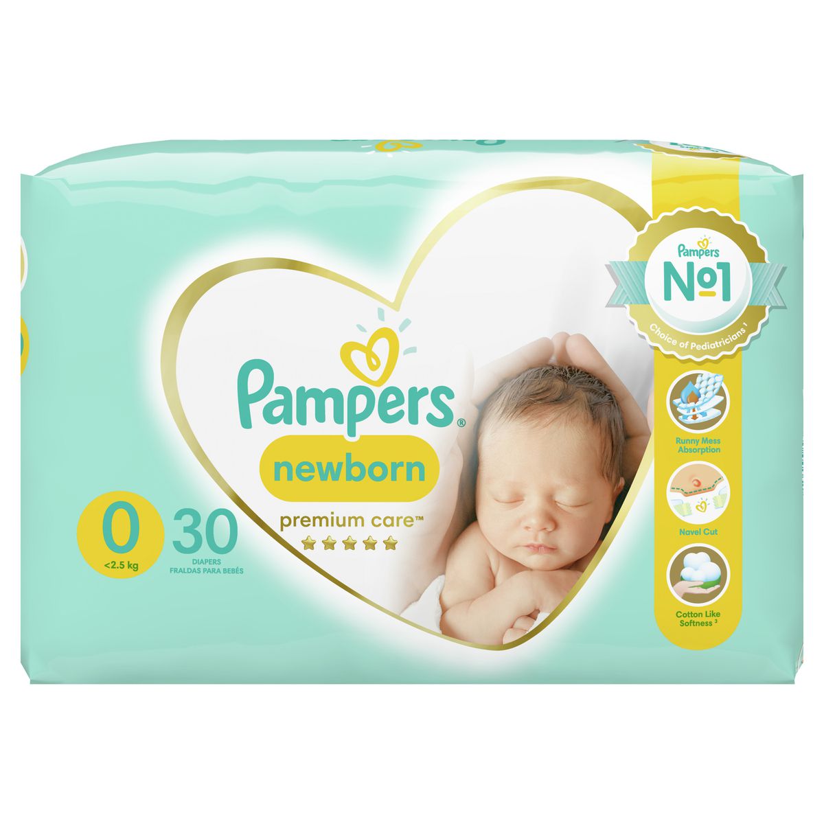 Pampers premium care diapers size 0