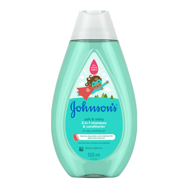 Johnson Soft and Shiny 2 in 1 Shampoo and Conditioner 200ml