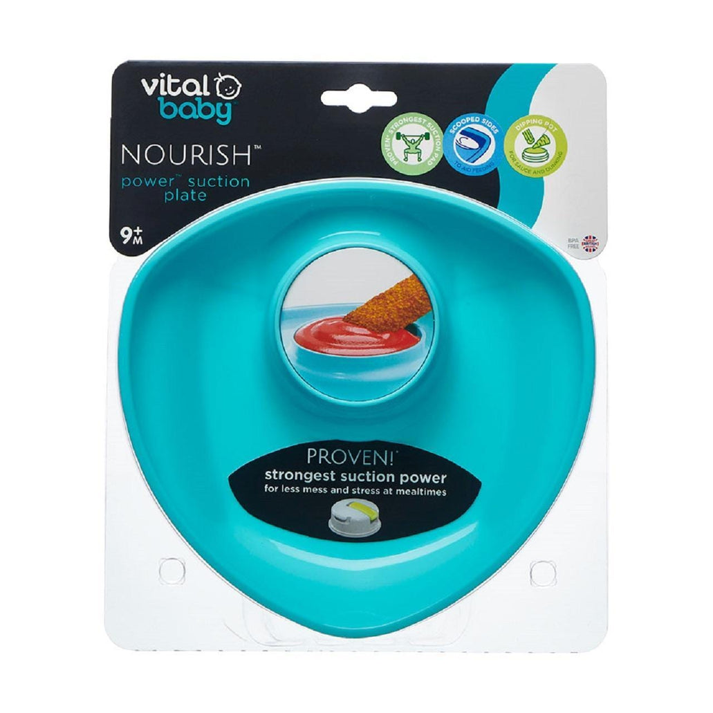 Vital baby power suction plate with dunk
