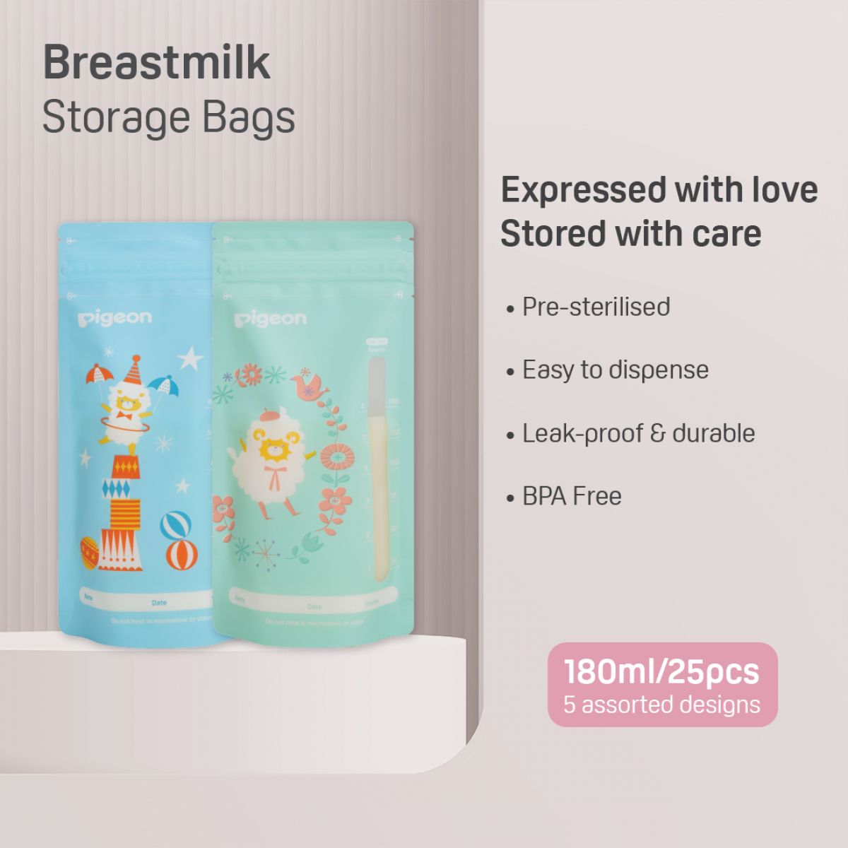 Pigeon Breastmilk storage bags