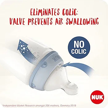 NUK first choice 0-6m no colic breastmilk teat 2pck