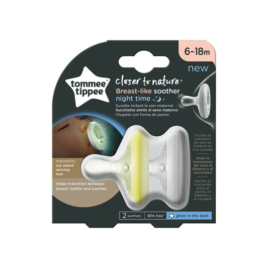 Tomme tippee breast like soother night time 6-18m