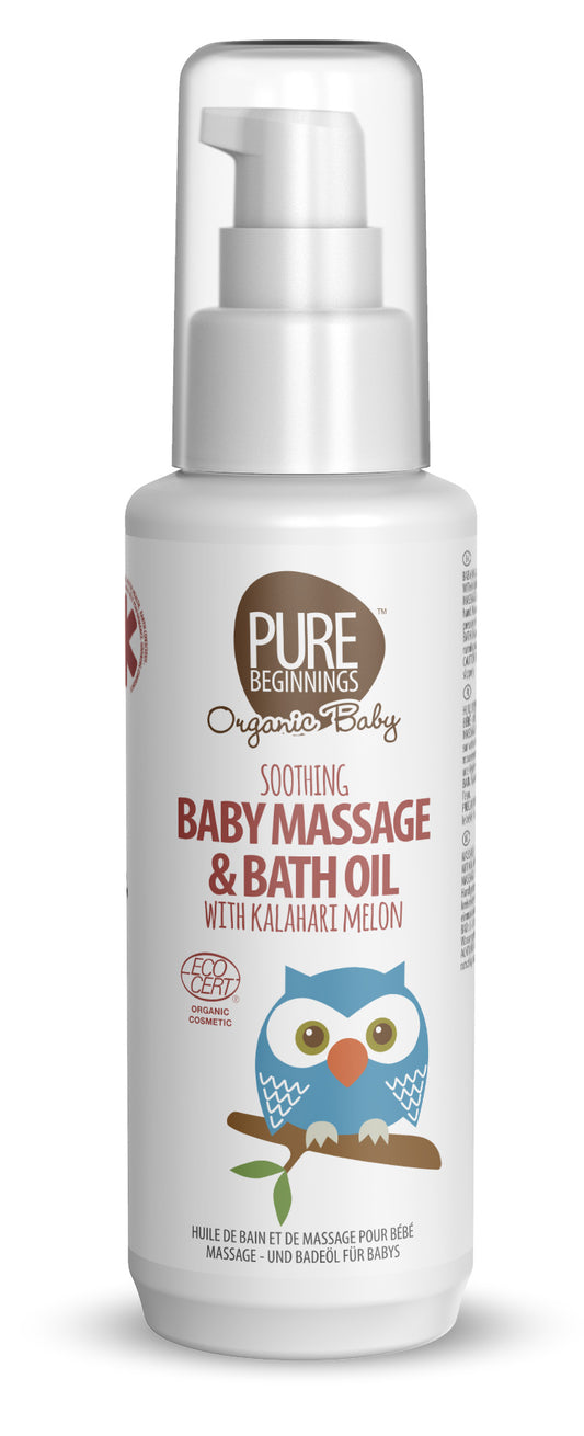 Pure beginnings baby bath & massage oil 100ml