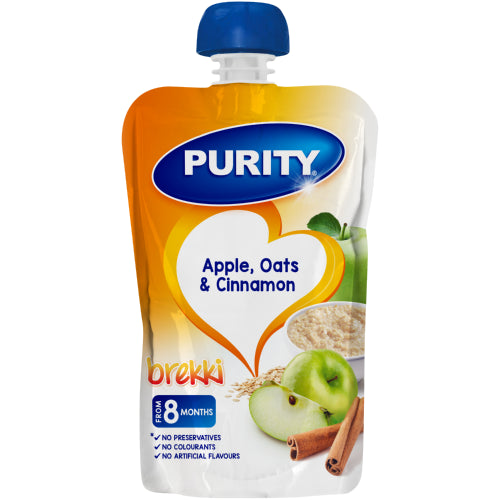 Purity pouch 110ml apple,oats & cinnamon