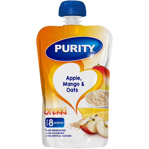 Purity pouch 110mls apple, mango & oats
