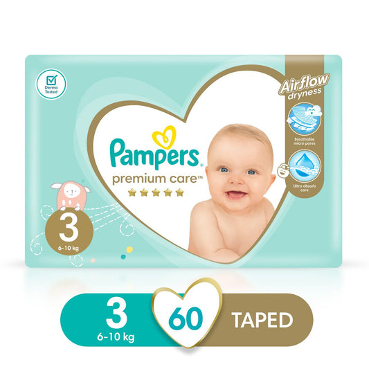 Pampers premium care diapers size 3